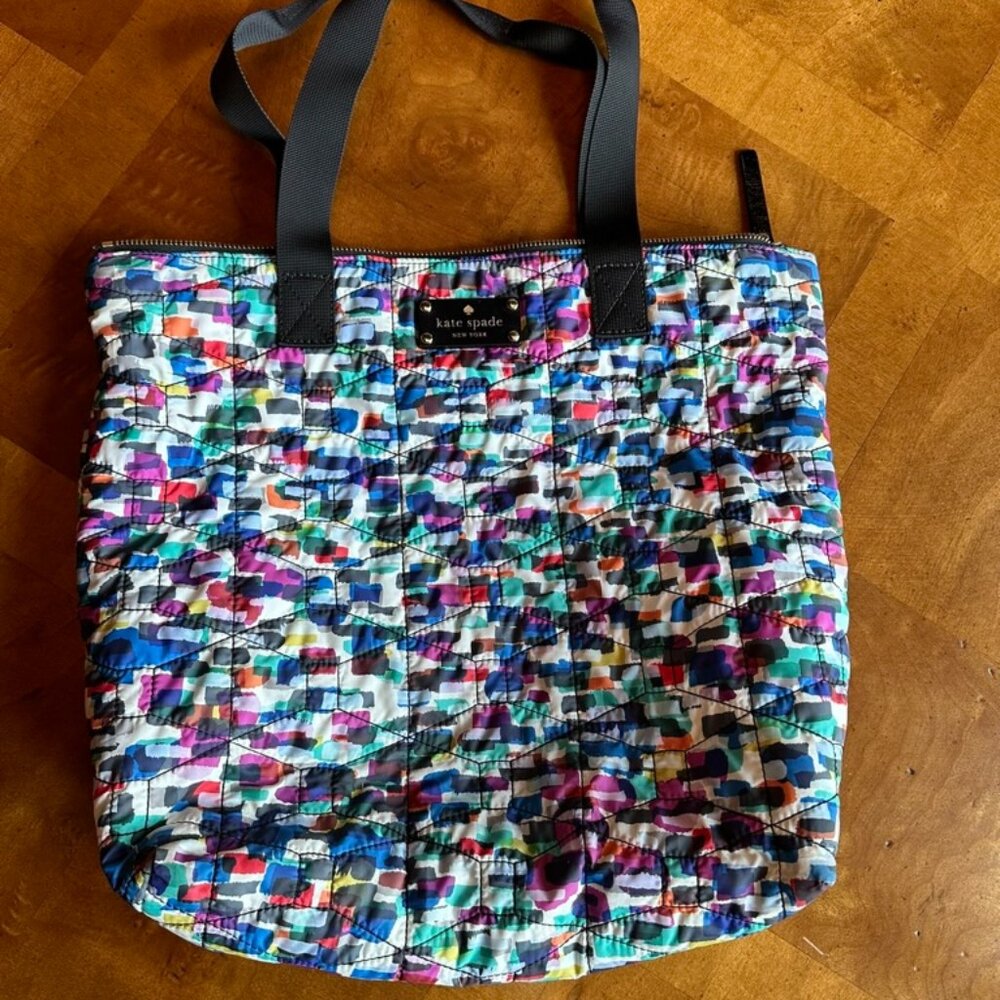 Kate Spade Tote + Zippered Pouch Bag Set